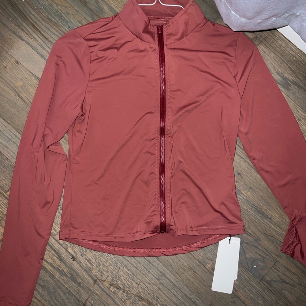 DAZY Women's Slim Fit High Neck Long Sleeve Zip-Up